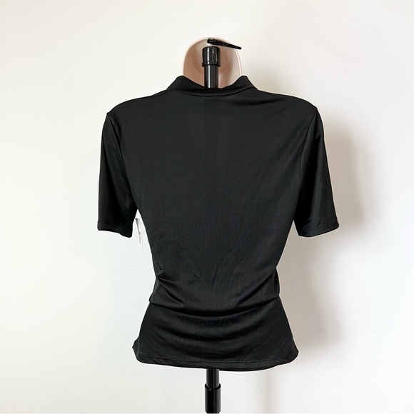 No Boundaries Collar Blouse Surplice V Neck Top Juniors M 7-9 - Picture 4 of 5